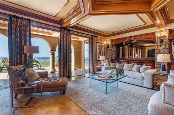 Interior, Living room, Stone Walls, Water, Wood Texture Flooring