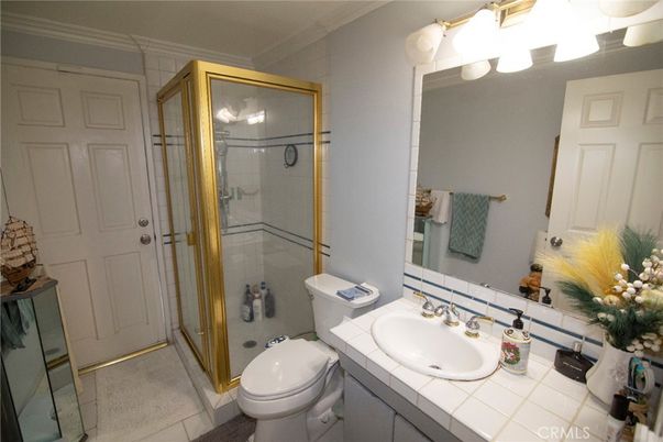 Bathroom, Glass Shower, Interior, Tile Countertops