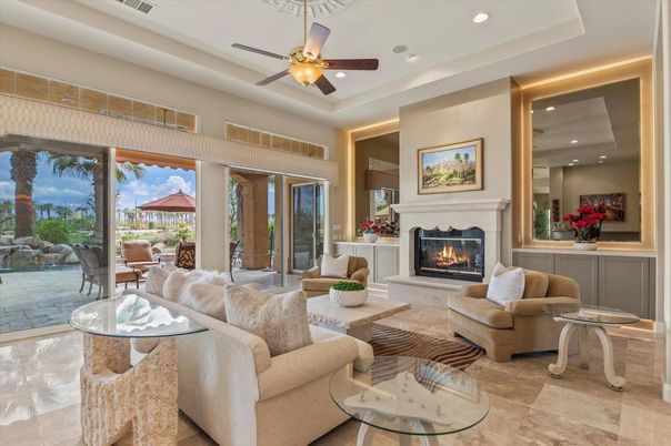 Fireplace, Interior, Living room, Recessed Lighting