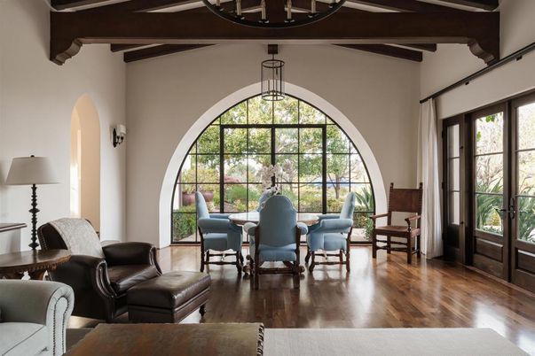 Interior, Living room, Pendant Lights, Wooden Beams, Wood Texture Flooring