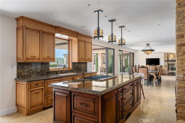 Dining room, Fireplace, Interior, Kitchen, Pendant Lights, Recessed Lighting