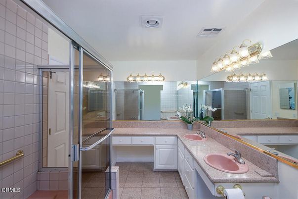 Bathroom, Dual Sink Vanities, Glass Shower, Interior