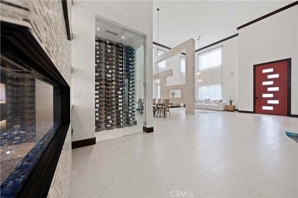 Dining room, Interior, Pendant Lights, Wine Storage