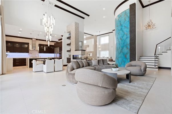 Interior, Kitchen, Living room, Pendant Lights, Recessed Lighting, Stainless Steel Appliances