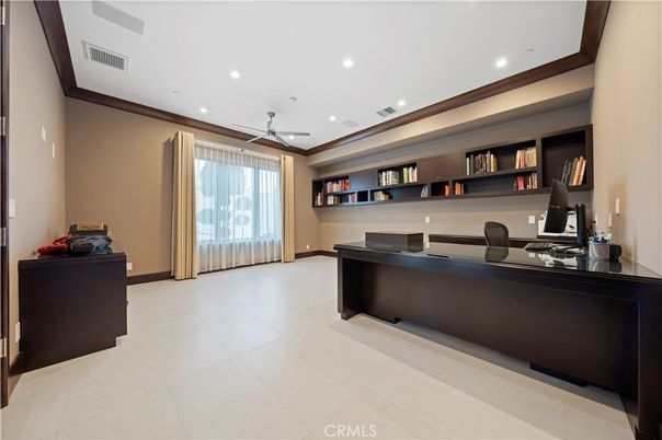 Home Office, Interior, Recessed Lighting