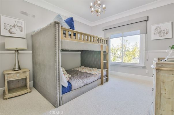 Bedroom, Chandelier, Interior