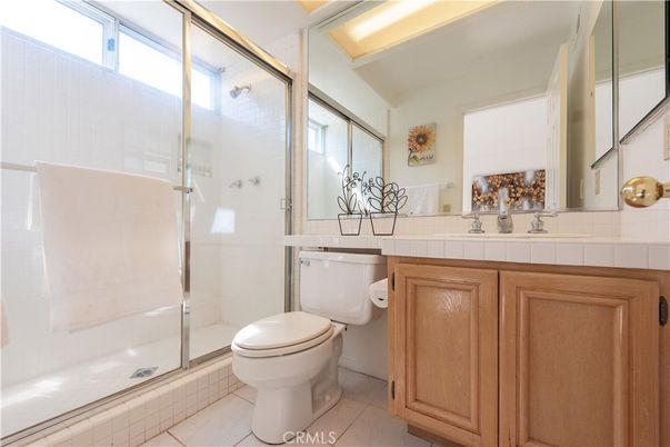 Bathroom, Glass Shower, Interior, Tile Countertops
