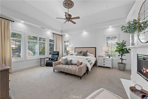 Bedroom, Fireplace, Interior, Recessed Lighting