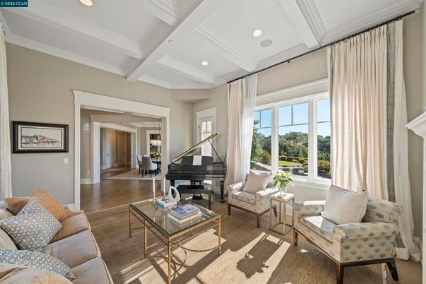 Interior, Living room, Piano, Recessed Lighting, Wood Texture Flooring