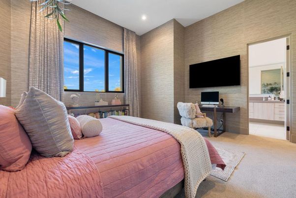 Bedroom, Interior, Recessed Lighting