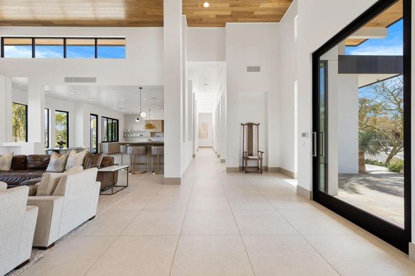 Interior, Kitchen, Living room, Pendant Lights, Recessed Lighting, Wooden Ceilings
