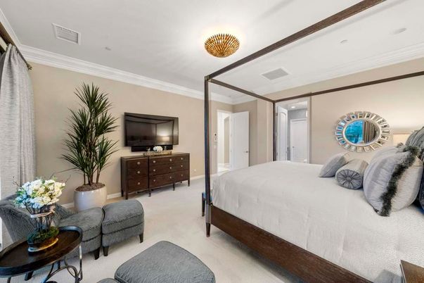 Bedroom, Interior, Recessed Lighting