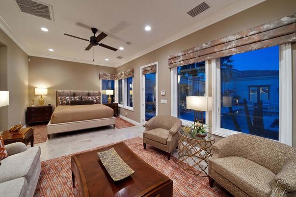 Bedroom, Interior, Living room, Recessed Lighting