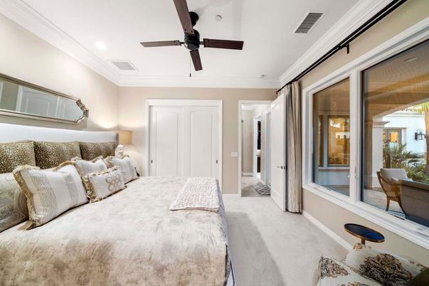 Bedroom, Interior, Recessed Lighting