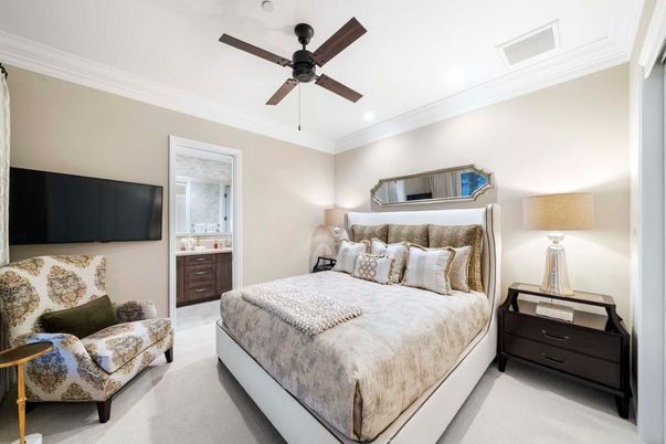 Bedroom, Interior, Recessed Lighting
