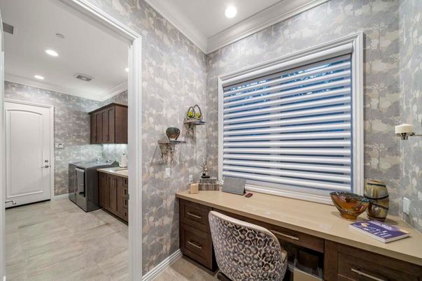 Home Office, Interior, Recessed Lighting