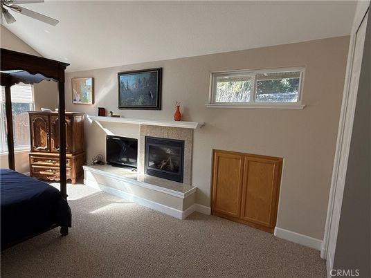 Bedroom, Fireplace, Interior