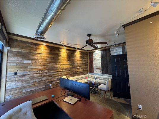 Home Office, Interior, Wooden Walls