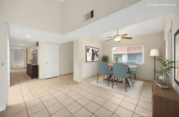Dining room, Interior, Recessed Lighting