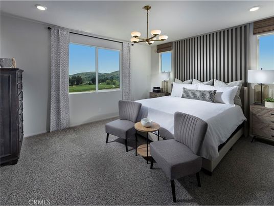 Bedroom, Interior, Pendant Lights, Recessed Lighting