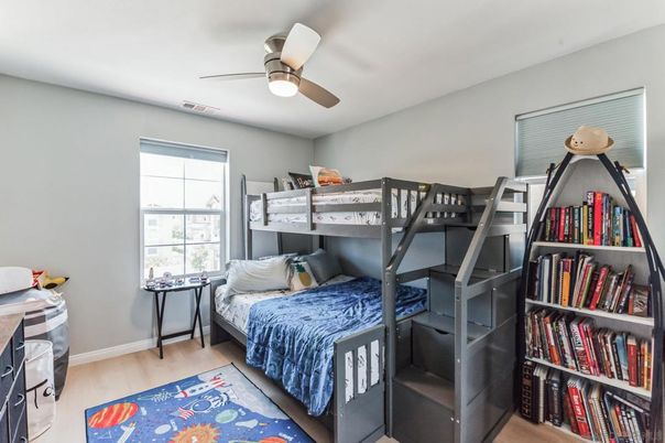 Bedroom, Interior, Wood Texture Flooring