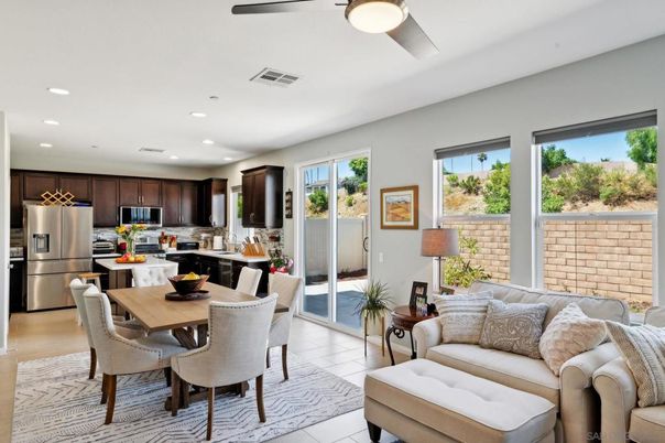 Dining room, Interior, Kitchen, Recessed Lighting, Stainless Steel Appliances