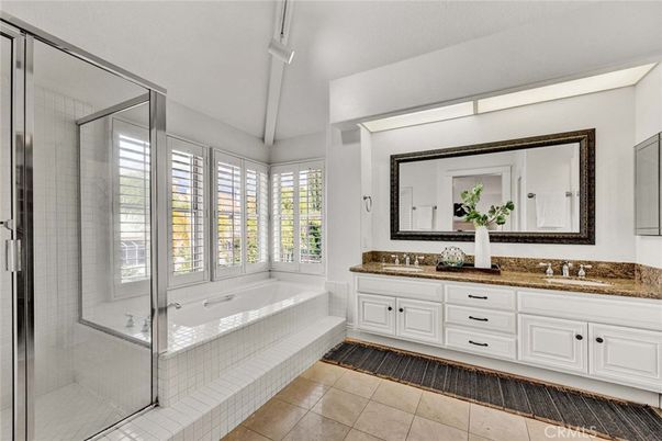 Bathroom, Dual Sink Vanities, Glass Shower, Interior
