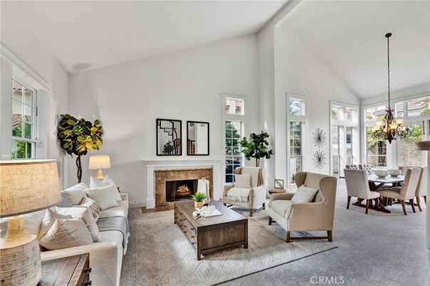 Chandelier, Dining room, Fireplace, Interior, Living room