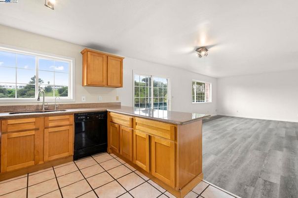 Interior, Kitchen, Wood Texture Flooring