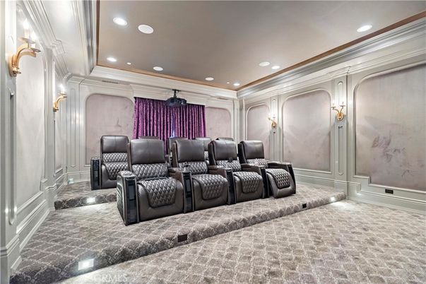 Home Theatre Room, Interior, Recessed Lighting, Theatre Room