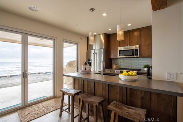 Interior, Kitchen, Pendant Lights, Recessed Lighting, Stainless Steel Appliances, Water
