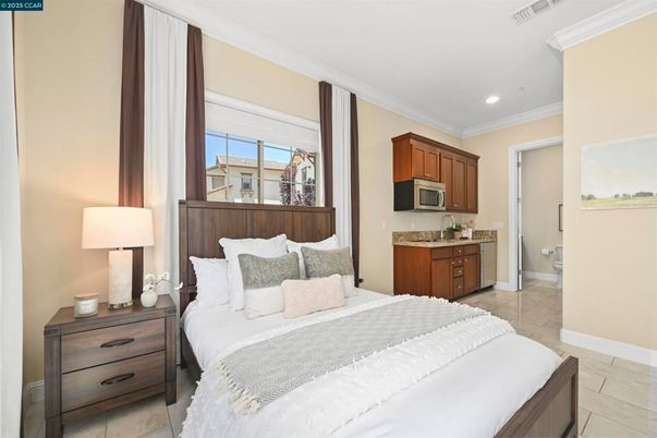 Bedroom, Interior, Recessed Lighting