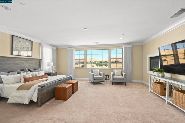 Bedroom, Interior, Recessed Lighting