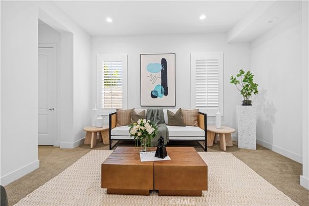 Interior, Living room, Recessed Lighting