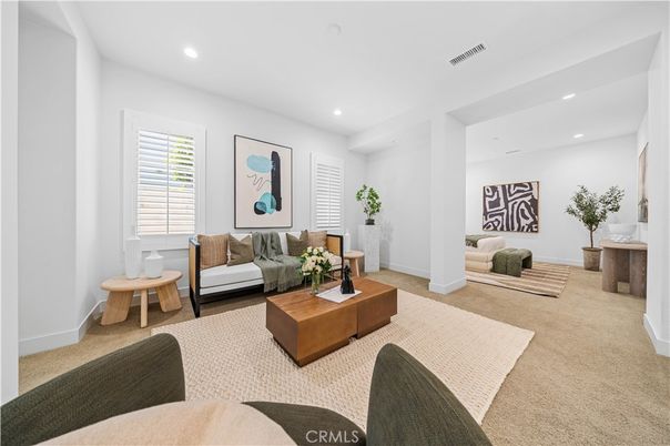 Interior, Living room, Recessed Lighting