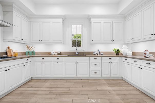 Interior, Kitchen, Wood Texture Flooring