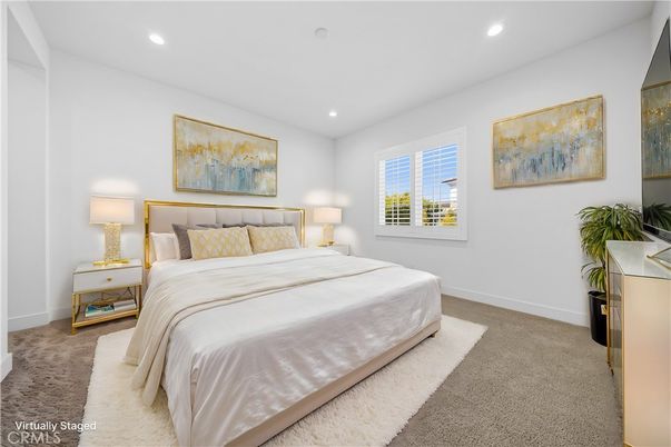 Bedroom, Interior, Recessed Lighting