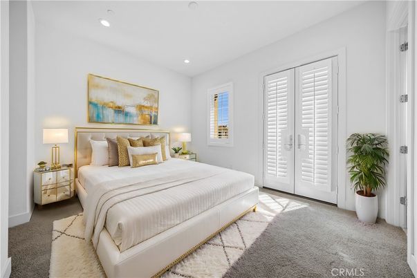 Bedroom, Interior, Recessed Lighting