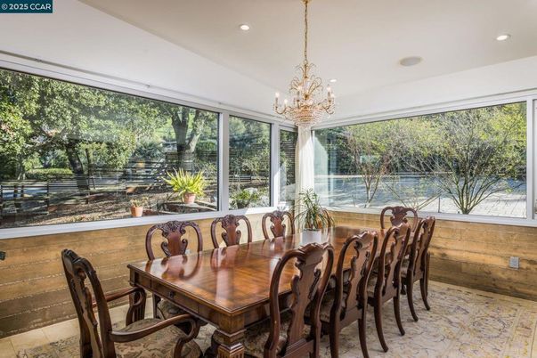 Chandelier, Dining room, Interior, Recessed Lighting