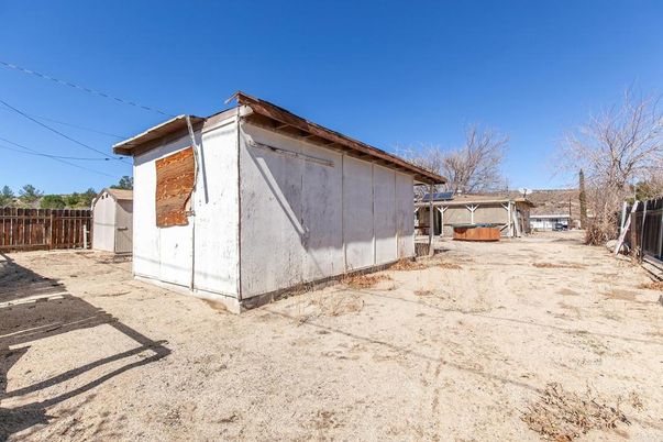 Backyard, Detached Garage, Exterior