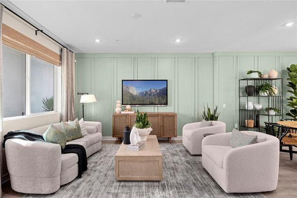 Interior, Living room, Recessed Lighting