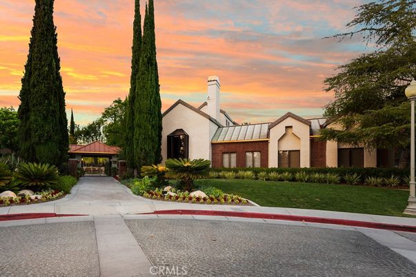Backyard, Exterior, Facade, Brick Facade, Spanish Mediterranean
