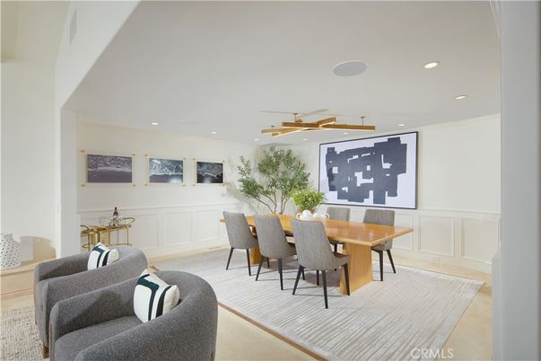 Dining room, Interior, Pendant Lights, Recessed Lighting