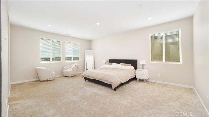 Bedroom, Interior, Recessed Lighting