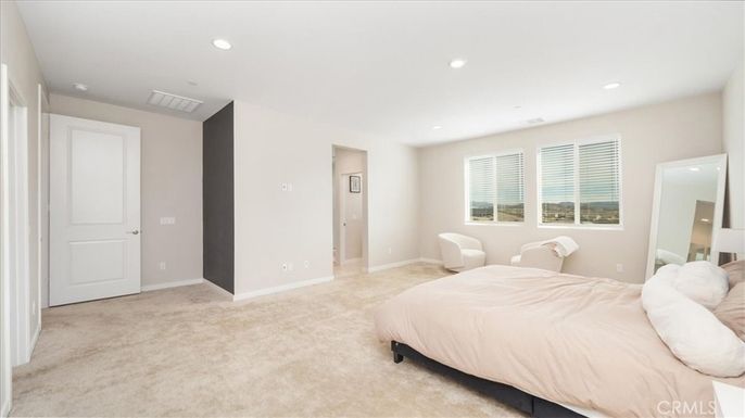 Bedroom, Interior, Recessed Lighting