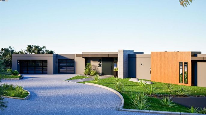 Attached, Exterior, Facade, Modern