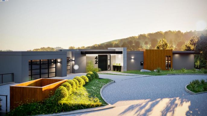 Attached, Exterior, Facade, Modern