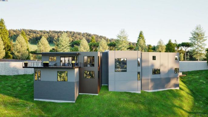 Backyard, Exterior, Facade, Modern