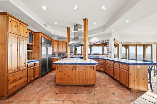 Interior, Kitchen, Recessed Lighting, Stainless Steel Appliances, Tile Countertops