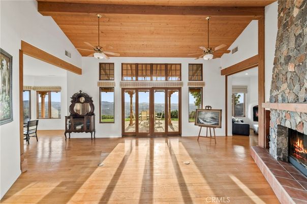 Fireplace, Interior, Stone Walls, Wooden Beams, Wooden Ceilings, Wood Texture Flooring